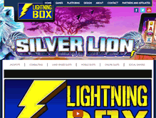 Tablet Screenshot of lightningboxgames.com